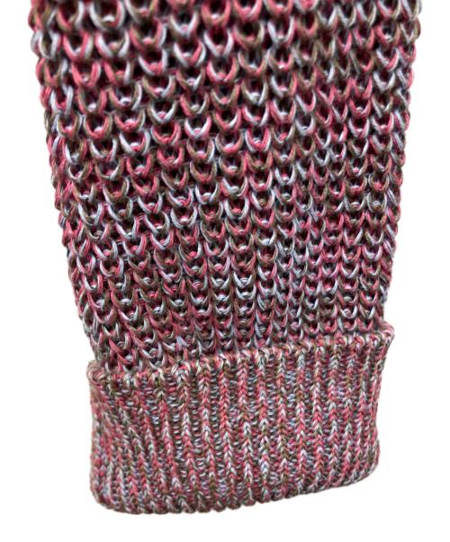 SHINYA KOZUKA（シンヤコズカ）SHINYA KOZUKA (シンヤコズカ) コットンニットカーディガン レッド サイズ:SIZE ONEの古着・服飾アイテム