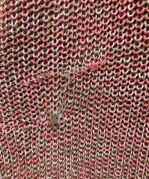 SHINYA KOZUKA（シンヤコズカ）SHINYA KOZUKA (シンヤコズカ) コットンニットカーディガン レッド サイズ:SIZE ONEの古着・服飾アイテム