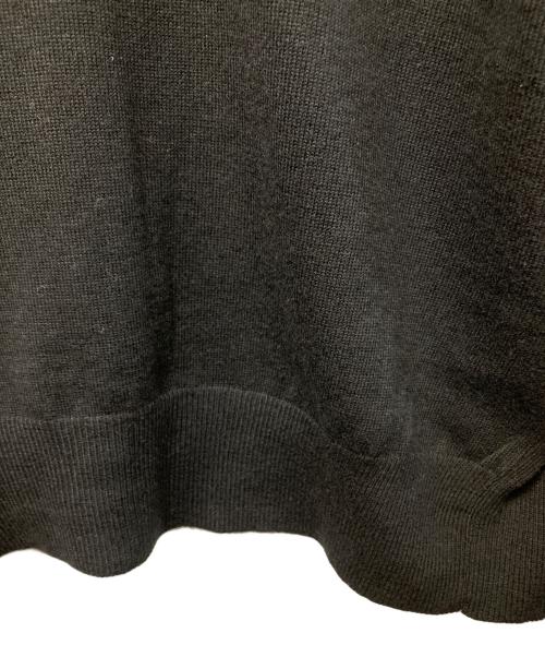 CLANE（クラネ）CLANE (クラネ) W FACE SHOULDER FRILL KNIT CARDIGAN ブラック サイズ:2の古着・服飾アイテム