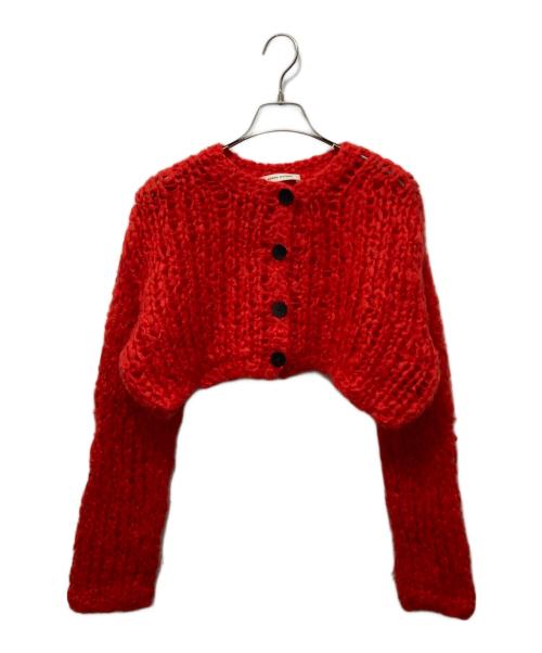 AEWEN MATOPH（イウエン マトフ）AEWEN MATOPH (イウエン マトフ) ハンドニット カーディガン レッド サイズ:不明の古着・服飾アイテム