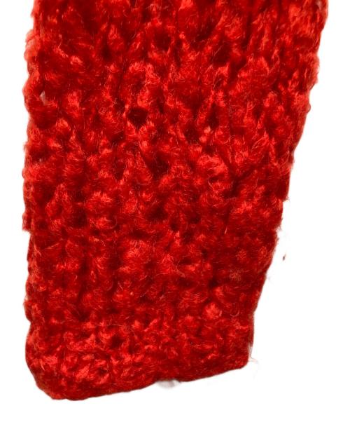 AEWEN MATOPH（イウエン マトフ）AEWEN MATOPH (イウエン マトフ) ハンドニット カーディガン レッド サイズ:不明の古着・服飾アイテム