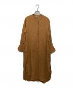 house of lotusハウスオブロータス）の古着「シャツワンピース」｜ブラウン