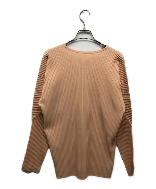 HOMME PLISSE ISSEY MIYAKE（オム プリッセ イッセイ ミヤケ）HOMME PLISSE ISSEY MIYAKE (オム プリッセ イッセイ ミヤケ) COLOR PLEATS カットソー ピンク サイズ:3の古着・服飾アイテム