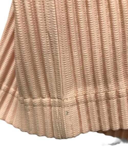 HOMME PLISSE ISSEY MIYAKE（オム プリッセ イッセイ ミヤケ）HOMME PLISSE ISSEY MIYAKE (オム プリッセ イッセイ ミヤケ) COLOR PLEATS カットソー ピンク サイズ:3の古着・服飾アイテム