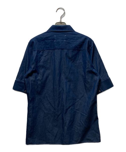 Maison Margiela（メゾンマルジェラ）Maison Margiela (メゾンマルジェラ) ハーフスリーブデニムシャツ インディゴ サイズ:44の古着・服飾アイテム