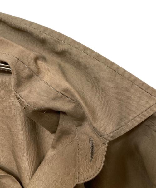 AURALEE（オーラリー）AURALEE (オーラリー) WASHD FINX TWILL HALF SLEEVED BIG SHIRTS ブラウン サイズ:3の古着・服飾アイテム