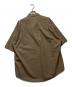AURALEE (オーラリー) WASHD FINX TWILL HALF SLEEVED BIG SHIRTS ブラウン サイズ:3：8000円