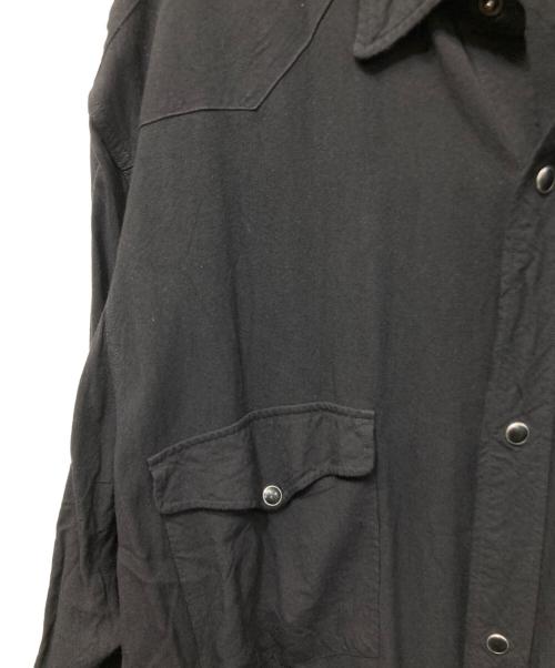COMOLI（コモリ）COMOLI (コモリ) レーヨン ウエスタンシャツ ブラック サイズ:3の古着・服飾アイテム