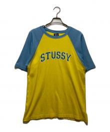 stussy（ステューシー）の古着「ラグランTEE」｜ブルー×イエロー