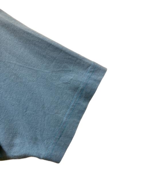 stussy（ステューシー）stussy (ステューシー) ラグランTEE ブルー×イエロー サイズ:Mの古着・服飾アイテム