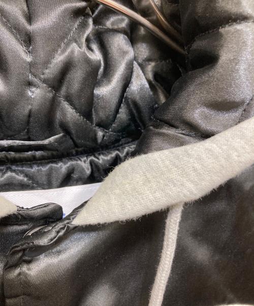 SUPREME（シュプリーム）Supreme (シュプリーム) Champion (チャンピオン) Hooded Satin Varsity Jacket ブラック サイズ:Mの古着・服飾アイテム