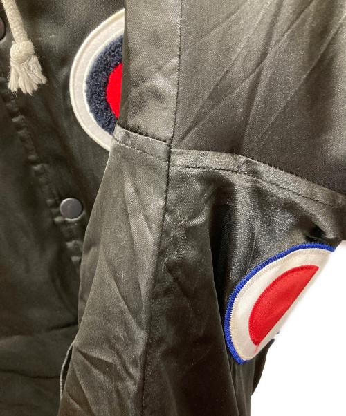 SUPREME（シュプリーム）Supreme (シュプリーム) Champion (チャンピオン) Hooded Satin Varsity Jacket ブラック サイズ:Mの古着・服飾アイテム