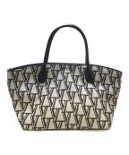 SHiME×VERMEIL par ienaシィメ×ヴェルメイユ パー イエナ）の古着「別注ジャガードハンドバッグ」｜ホワイト×ブラック