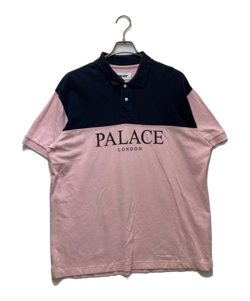 PALACE（パレス）PALACE (パレス) POUR DON POLO（プアー ドン ポロ） 半袖ポロシャツ ピンク サイズ:XLの古着・服飾アイテム