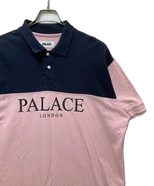 PALACE（パレス）PALACE (パレス) POUR DON POLO（プアー ドン ポロ） 半袖ポロシャツ ピンク サイズ:XLの古着・服飾アイテム