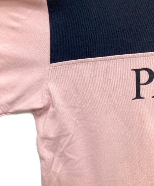 PALACE（パレス）PALACE (パレス) POUR DON POLO（プアー ドン ポロ） 半袖ポロシャツ ピンク サイズ:XLの古着・服飾アイテム