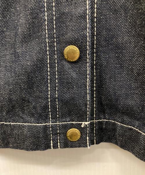 Traditional Weatherwear（トラディショナルウェザーウェア）Traditional Weatherwear (トラディショナルウェザーウェア) ARKLEY ノーカラーデニムジャケット インディゴ サイズ:SIZE 32の古着・服飾アイテム