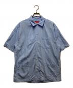 SUPREMEシュプリーム）の古着「Stripe S/S Pajama Shirt」｜ブルー