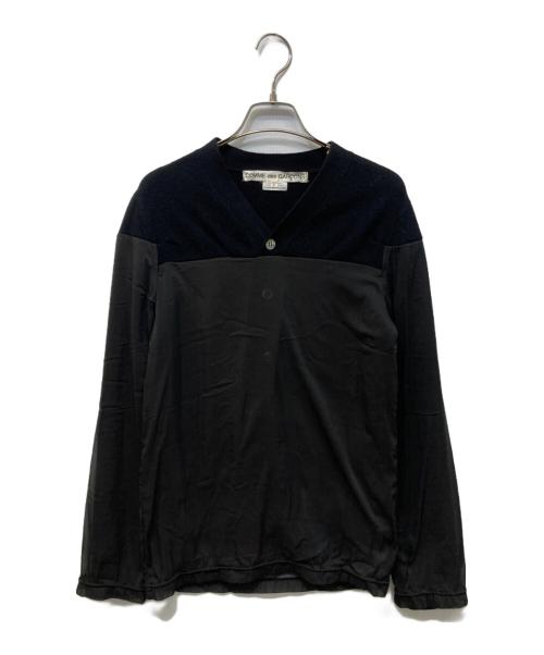 COMME des GARCONS（コムデギャルソン）COMME des GARCONS (コムデギャルソン) レイヤードカーディガン ブラック サイズ:Lの古着・服飾アイテム