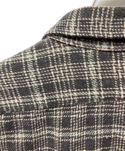 RRL（ダブルアールエル）RRL (ダブルアールエル) 三ツ星タグ チェックシャツ ブラウン サイズ:SIZE Mの古着・服飾アイテム