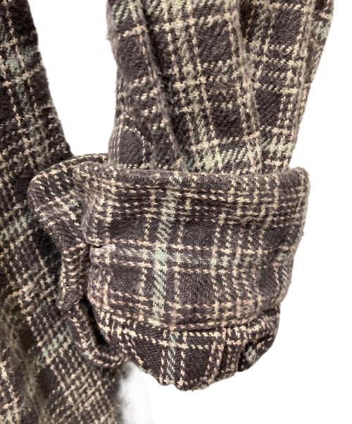 RRL（ダブルアールエル）RRL (ダブルアールエル) 三ツ星タグ チェックシャツ ブラウン サイズ:SIZE Mの古着・服飾アイテム