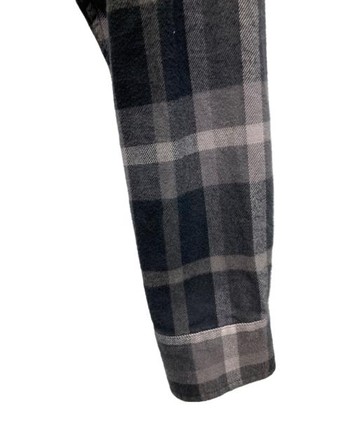 SUPREME（シュプリーム）Supreme (シュプリーム) 2023FW Plaid Flannel Shirt グレー×ブラック サイズ:Mの古着・服飾アイテム