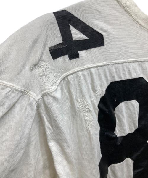 Champion（チャンピオン）Champion (チャンピオン) 60’sナンバリングフットボールシャツ ホワイト サイズ:不明の古着・服飾アイテム