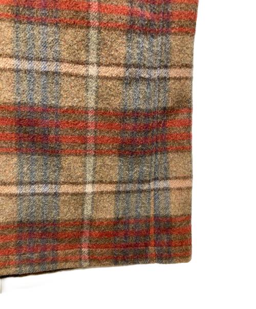 POLO RALPH LAUREN（ポロ・ラルフローレン）POLO RALPH LAUREN (ポロ・ラルフローレン) チェックダッフルコート ブラウン サイズ:Lの古着・服飾アイテム