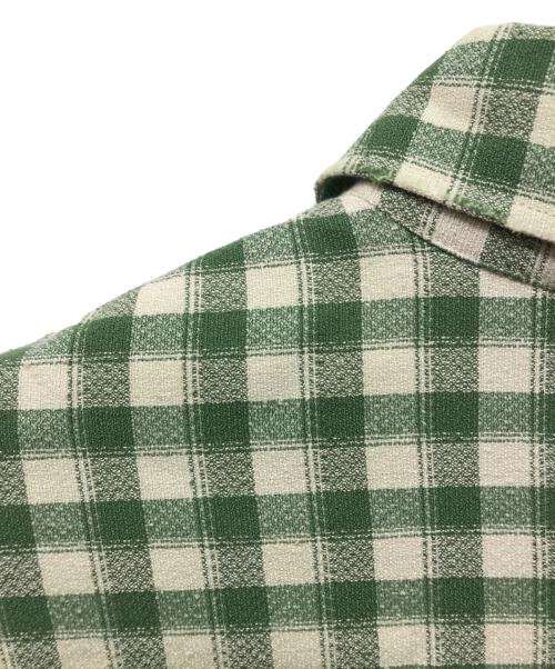 ANCELLM（アンセルム）ANCELLM (アンセルム) C/R CHECK OVER SHIRT グリーン サイズ:2の古着・服飾アイテム