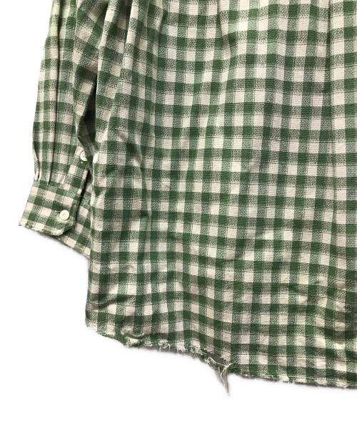 ANCELLM（アンセルム）ANCELLM (アンセルム) C/R CHECK OVER SHIRT グリーン サイズ:2の古着・服飾アイテム