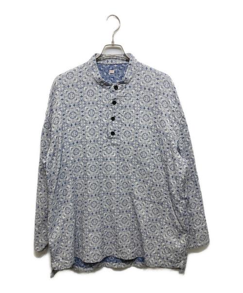 OUTIL（ウティ）OUTIL (ウティ) CHEMISIER AUGNAT ブルー×ホワイト サイズ:3の古着・服飾アイテム