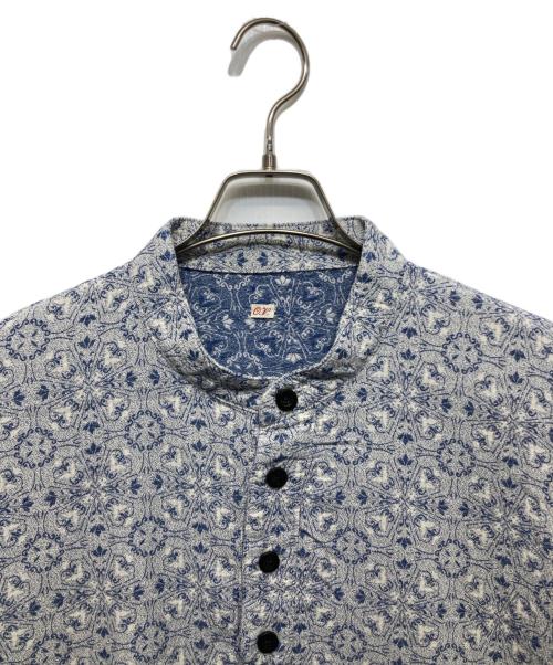 OUTIL（ウティ）OUTIL (ウティ) CHEMISIER AUGNAT ブルー×ホワイト サイズ:3の古着・服飾アイテム