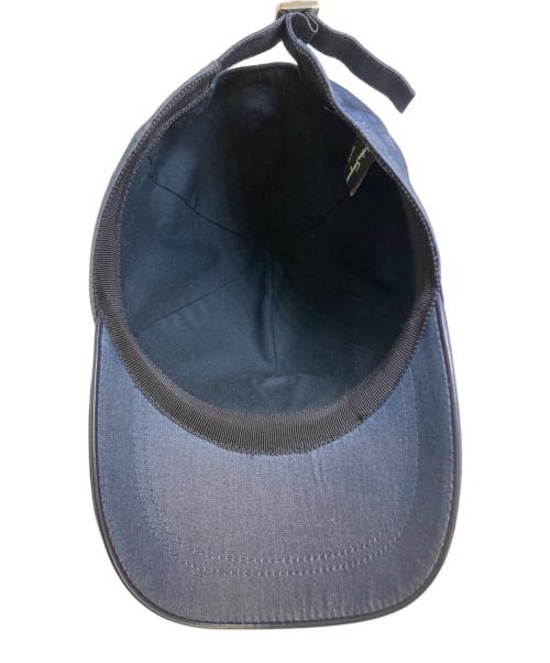 Salvatore Ferragamo（サルヴァトーレ フェラガモ）Salvatore Ferragamo (サルヴァトーレ フェラガモ) ガンチーニ レザーパッチキャップ ネイビー サイズ:SIZE Freeの古着・服飾アイテム