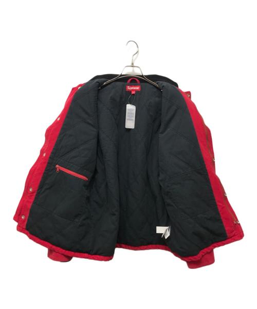 SUPREME（シュプリーム）Supreme (シュプリーム) Old English Canvas Work Jacket レッド サイズ:Lの古着・服飾アイテム