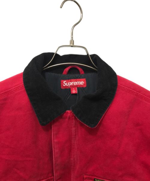 SUPREME（シュプリーム）Supreme (シュプリーム) Old English Canvas Work Jacket レッド サイズ:Lの古着・服飾アイテム