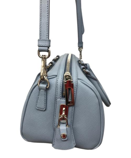 PRADA（プラダ）PRADA (プラダ) サフィアーノ 2WAYミニボストンバッグ ブルーの古着・服飾アイテム