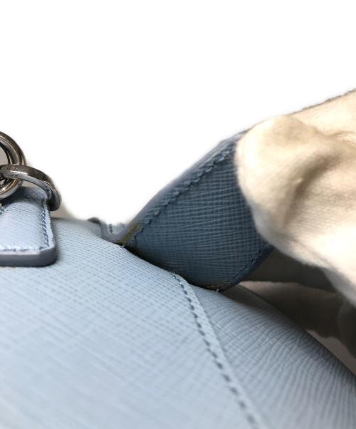 PRADA（プラダ）PRADA (プラダ) サフィアーノ 2WAYミニボストンバッグ ブルーの古着・服飾アイテム