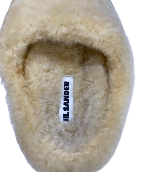 JIL SANDER（ジルサンダー）JIL SANDER (ジルサンダー) シアリングスリッパ ベージュ サイズ:37の古着・服飾アイテム