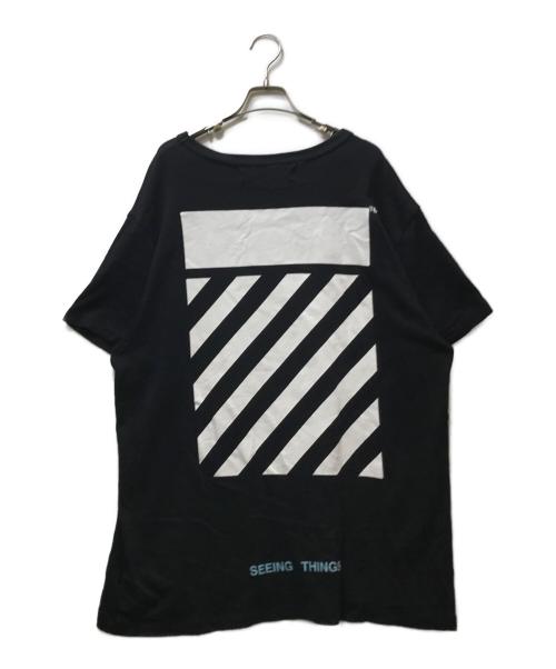 OFFWHITE（オフホワイト）OFFWHITE (オフホワイト) Seeing Things Caravaggio T-Shirt ブラック サイズ:Lの古着・服飾アイテム
