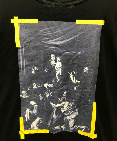 OFFWHITE（オフホワイト）OFFWHITE (オフホワイト) Seeing Things Caravaggio T-Shirt ブラック サイズ:Lの古着・服飾アイテム