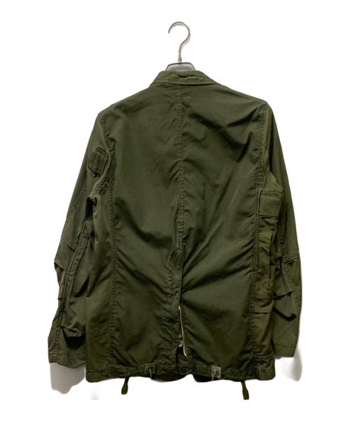 Rebuild by Needles（リビルドバイニードルス）Rebuild by Needles (リビルドバイニードルス) 再構築ミリタリージャケット オリーブ サイズ:Mの古着・服飾アイテム