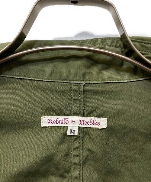 Rebuild by Needles（リビルドバイニードルス）Rebuild by Needles (リビルドバイニードルス) 再構築ミリタリージャケット オリーブ サイズ:Mの古着・服飾アイテム