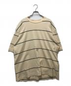 BLURHMSブラームス）の古着「C/NAPP Border Plain Tee」｜ベージュ