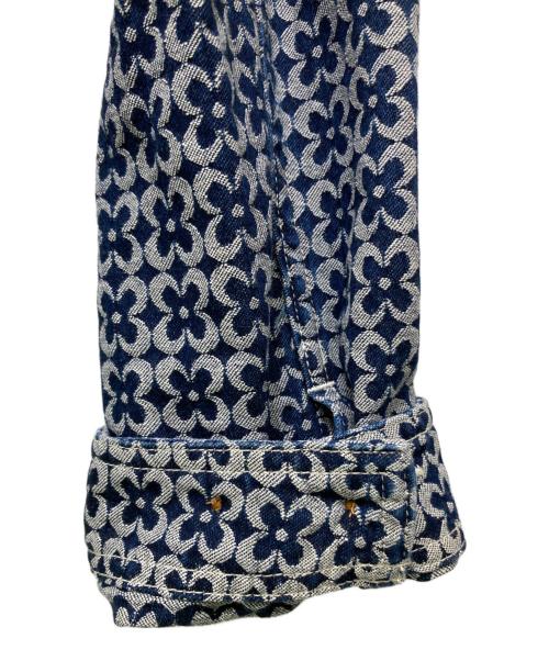 SASQUATCHfabrix.（サスクワッチファブリックス）SASQUATCHfabrix. (サスクワッチファブリックス) DENIM COVERALL clover ネイビー サイズ:Mの古着・服飾アイテム