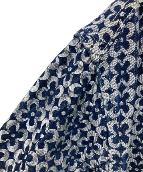 SASQUATCHfabrix.（サスクワッチファブリックス）SASQUATCHfabrix. (サスクワッチファブリックス) DENIM COVERALL clover ネイビー サイズ:Mの古着・服飾アイテム