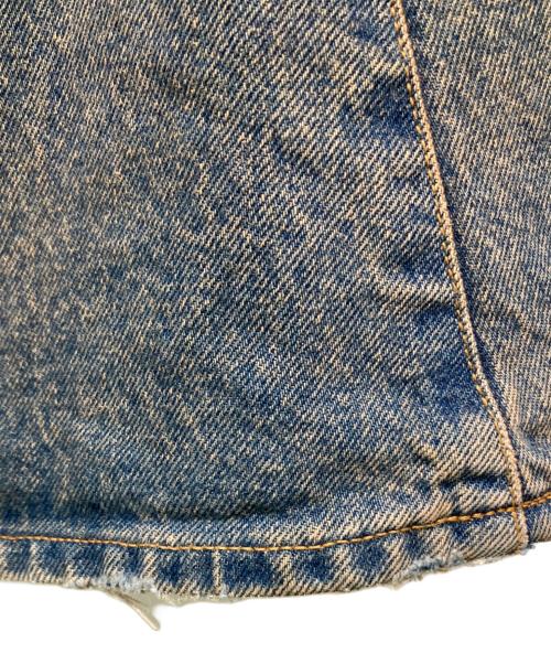 NVRFRGT（ネヴァーフォーゲット）NVRFRGT (ネヴァーフォーゲット) 3D Twisted Jeans オレンジ×インディゴ サイズ:1の古着・服飾アイテム