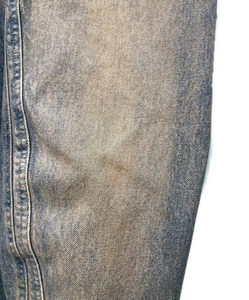 NVRFRGT（ネヴァーフォーゲット）NVRFRGT (ネヴァーフォーゲット) 3D Twisted Jeans オレンジ×インディゴ サイズ:1の古着・服飾アイテム