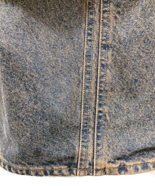 NVRFRGT（ネヴァーフォーゲット）NVRFRGT (ネヴァーフォーゲット) 3D Twisted Jeans オレンジ×インディゴ サイズ:1の古着・服飾アイテム