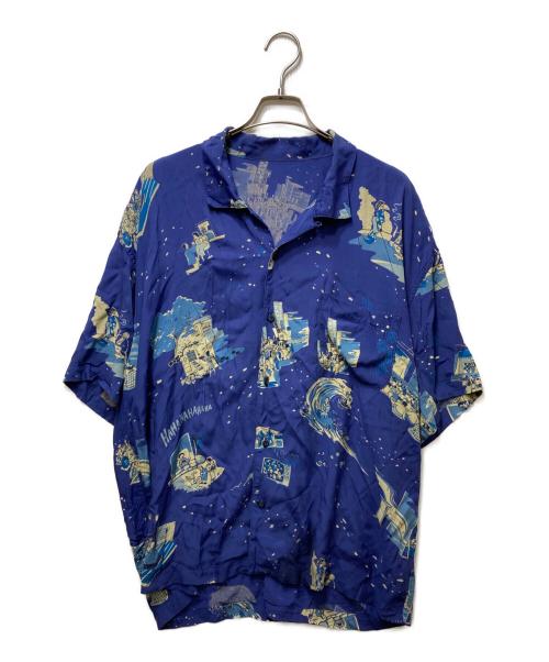 Porter Classic（ポータークラシック）Porter Classic (ポータークラシック) JOURNAL STANDARD (ジャーナルスタンダード) SHOWFOLK ALOHA SHIRT ブルー サイズ:Ⅿの古着・服飾アイテム