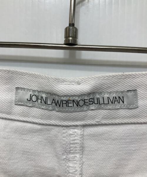 JOHN LAWRENCE SULLIVAN（ジョン ローレンス サリバン）JOHN LAWRENCE SULLIVAN (ジョン ローレンス サリバン) クラッシュデニムスカート ホワイト サイズ:Mの古着・服飾アイテム